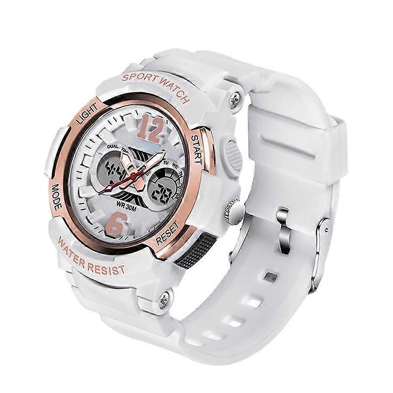 Calendar Luminous Display Fashion Design Children Watch Dual Display Digital Watch For Kids