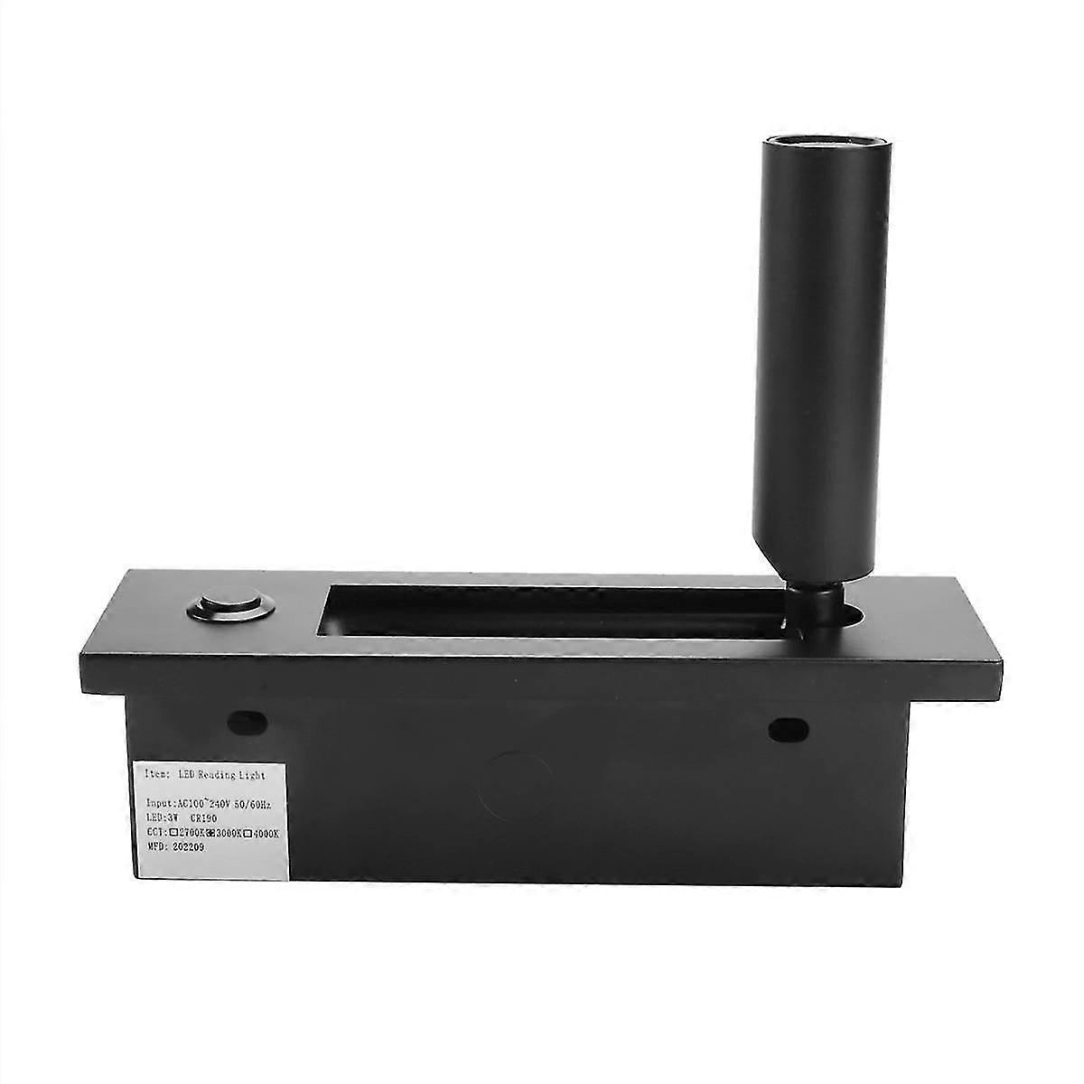 Innfelte veggleselys - Push-Switch LED hodegjerdellamper for soverom/stue