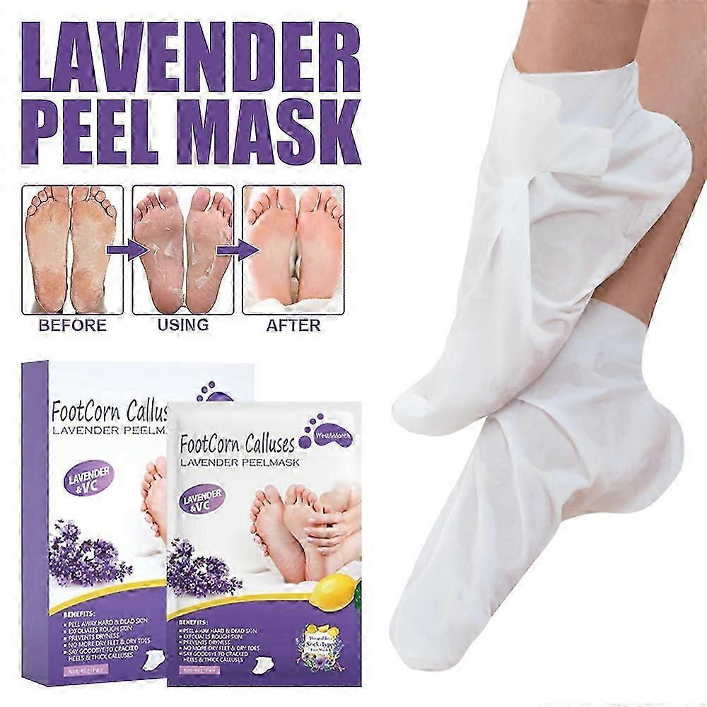 1-3X Exfoliating Foot Peel Mask Baby Soft Feet Remove Dead Skin Calluses