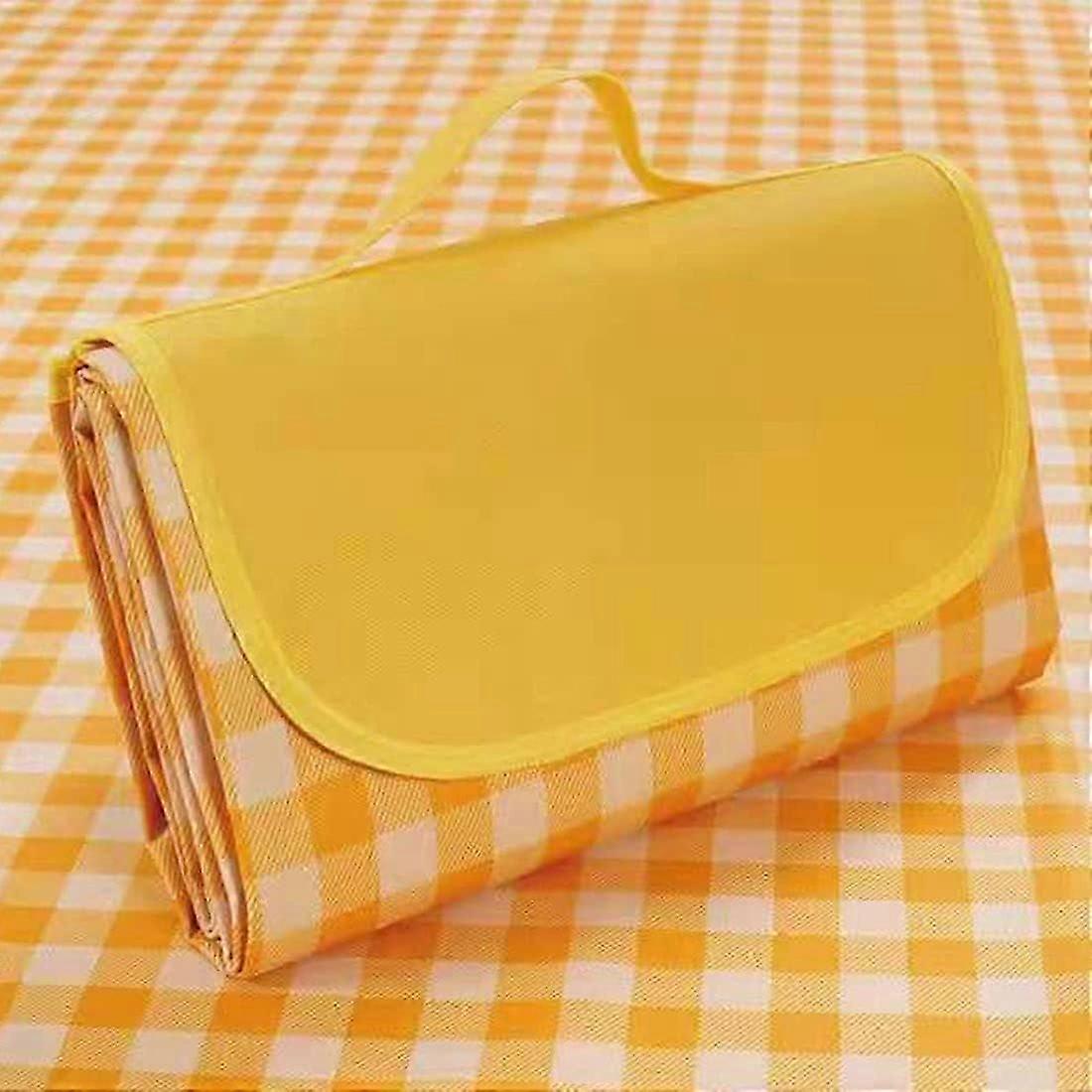 بطانية شاطئ بطانية نزهة كبيرة الحجم ، مقاومة للماء والرمل ، قابلة للطي ومحمولة ، مناسبة للتخييم في الهواء الطلق ، والمشي لمسافات طويلة ، والسفر ، والحدائق العشبية