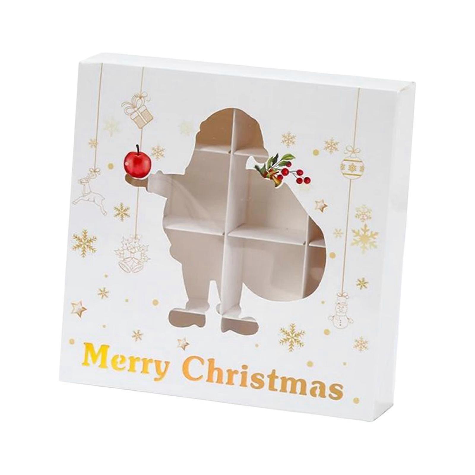 Christmas Candy Box Treat Box with Clear Window Pastry Container Bakery Box for