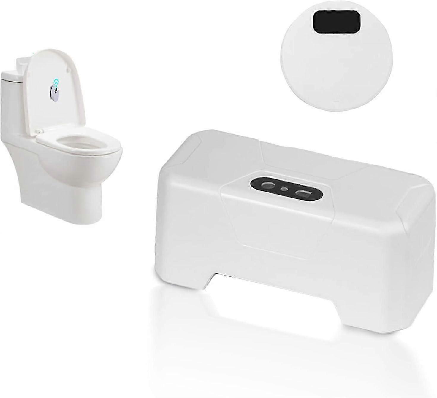 Automatic Toilet Flush, Infrared Sensor Non-Contact Toilet Flush Kit, Hands-Free External Infrared Sensor Toilet Flush, Waterproof and Easy to Install
