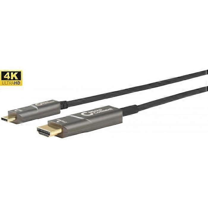 MicroConnect Videokabel-Adapter 20 m USB Typ-C HDMI Schwarz () - USB3.1CHDMI20OP