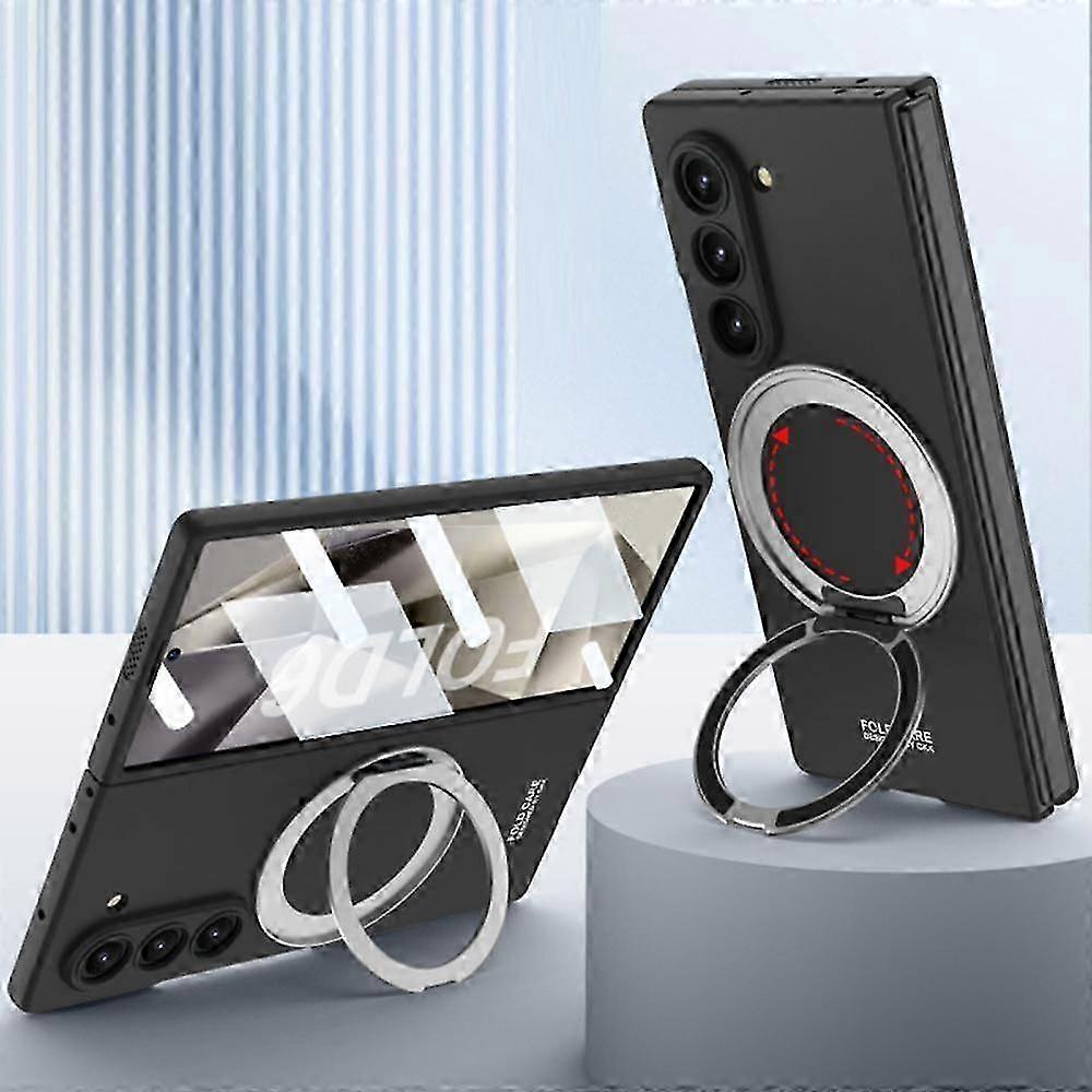 Magnetic Case For Samsung Galaxy Z Fold 6 Compatible with Magsafe, Built-in Screen Protector Slim PC Shockproof Case