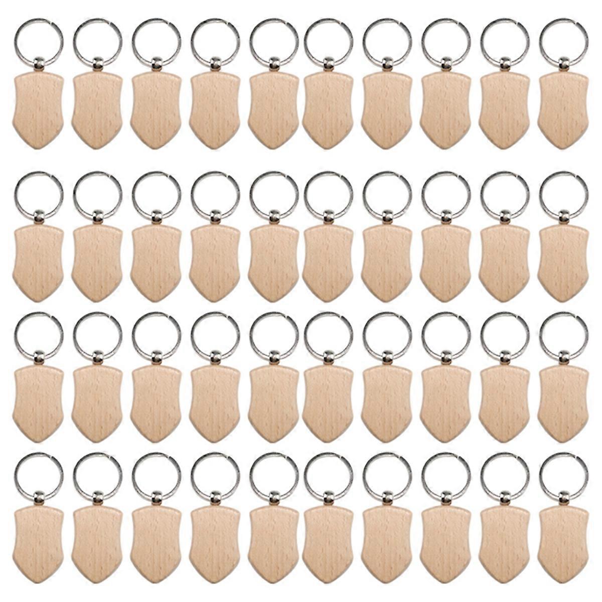 Blank Wooden Key Tag Key Engraving Blanks Unfinished Key Tags,Style 3