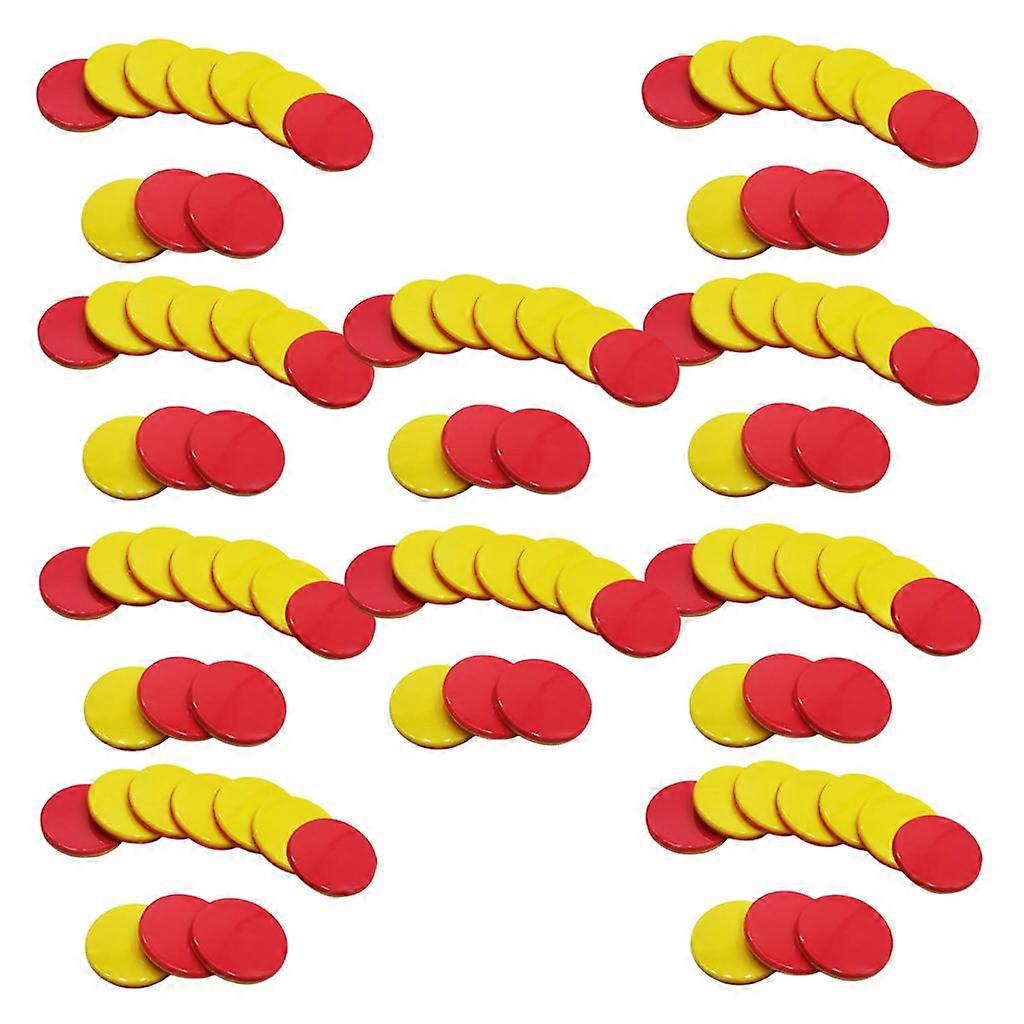 100PCS Small Plastic Learning Counters Disks Chip Counting Discs Markers for