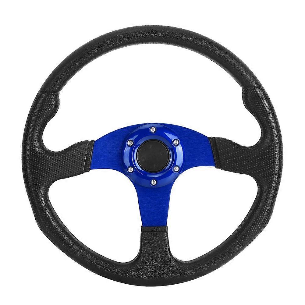 350mm/14in Racing Car Sport Steering Wheel Deep Dish 6 Bolts Universal Modified AccessoryBlue