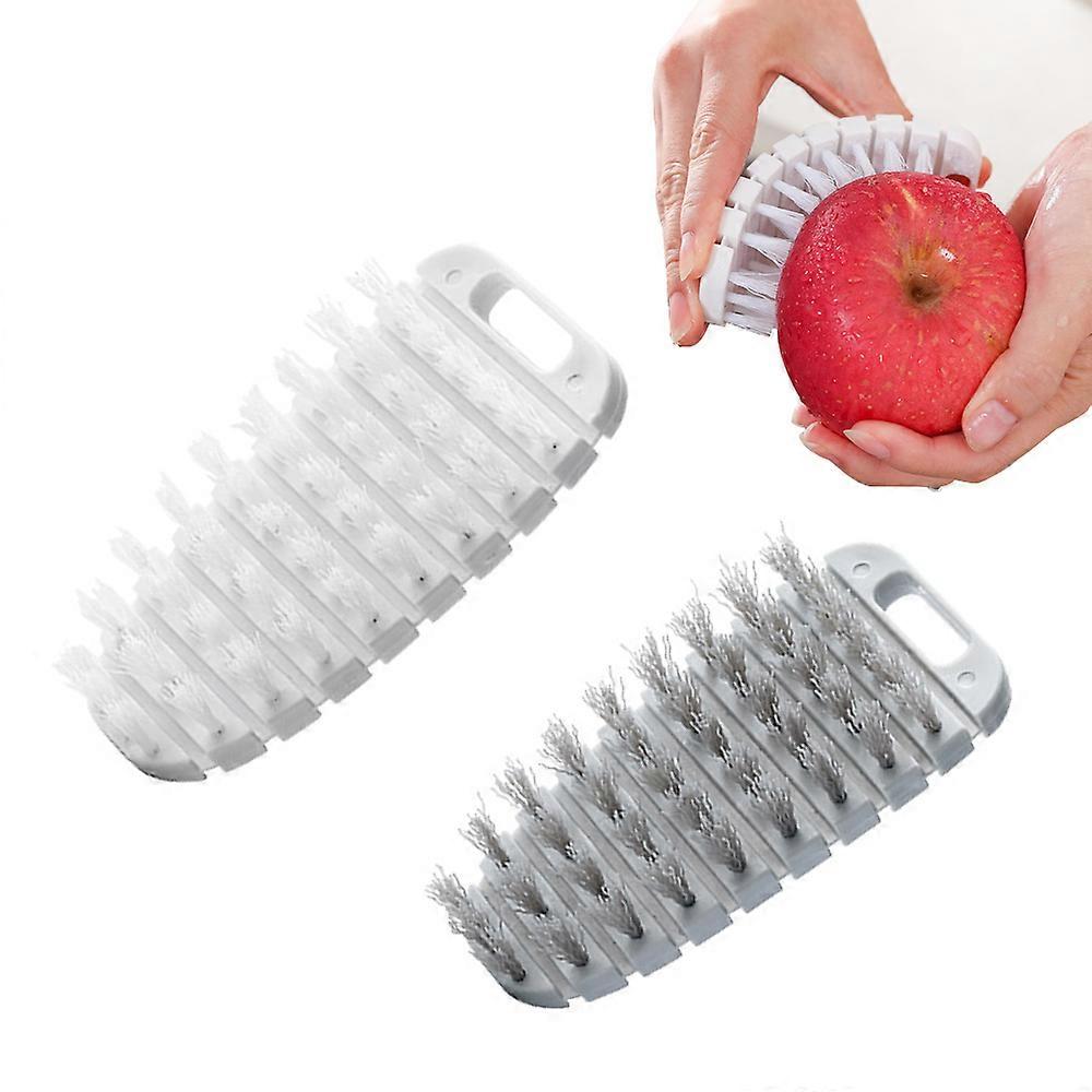 2 Pack Fruit and Vegetable Cleaning Brush  Brush Scrubber Fruit Vegetable Brush Flexible Bendable