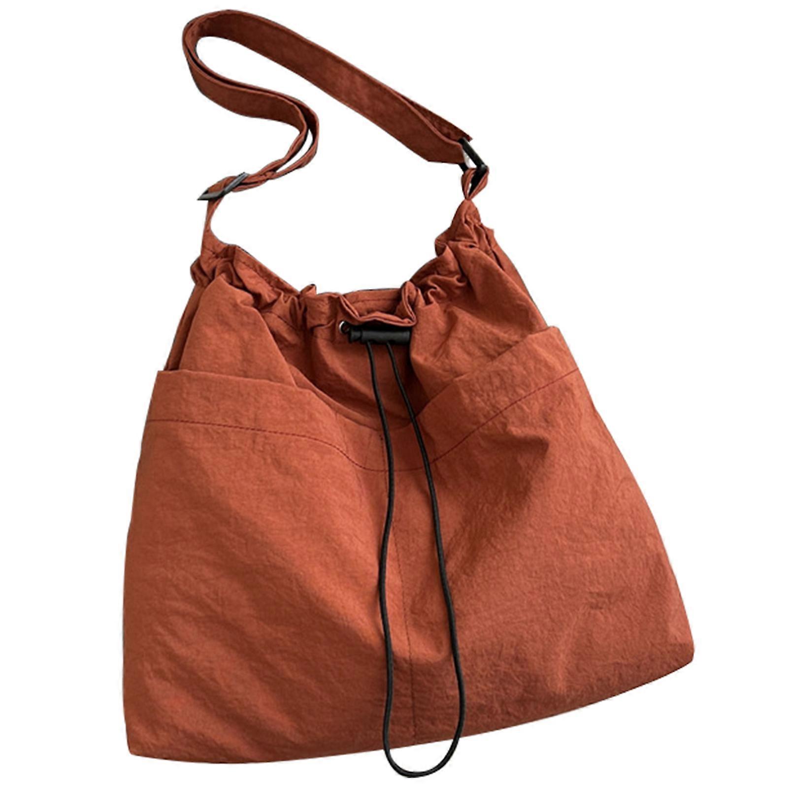 Wszechstronna damska torba crossbody z przestronnym wnętrzem na ramię dla entuzjastów i osób codziennie dojeżdżających do pracy pomarańczowa
