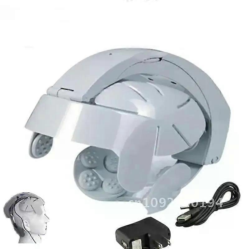 NEW Electric Head Massager Scalp Helmet Brain Scalp Health Acupoint Machine Massage Vibration Relaxation