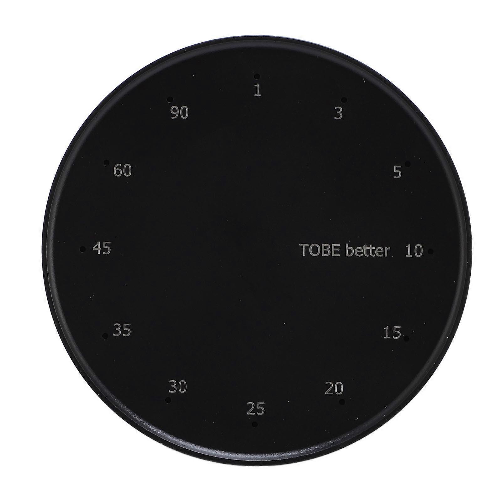 Electronic Timer Rotating Indicator Countdown Reminder Magnetic Suction Timer for Kitchen Cooking and Learning Black