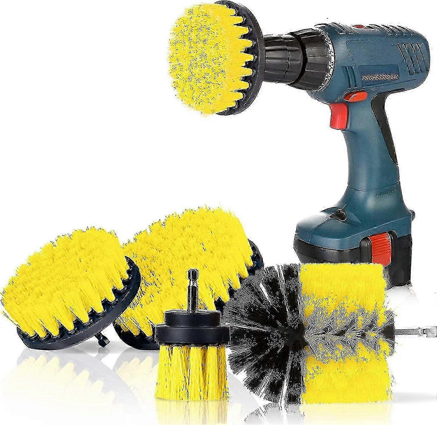 4-piece Electric Drill Brush Drill Brush Cleaning Kit Multifunctiona