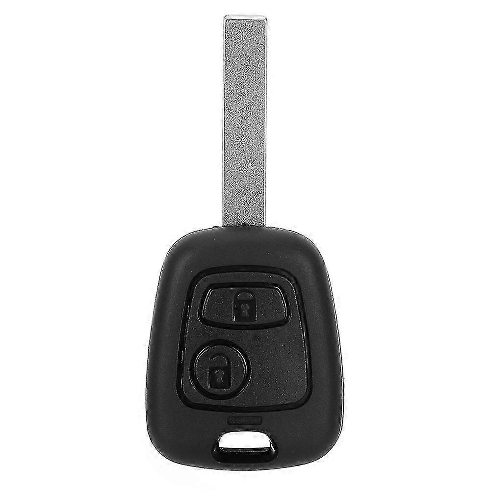 Peugeot 307 2-Button Car Key Fob Case with Groove for Remote Key Replacement