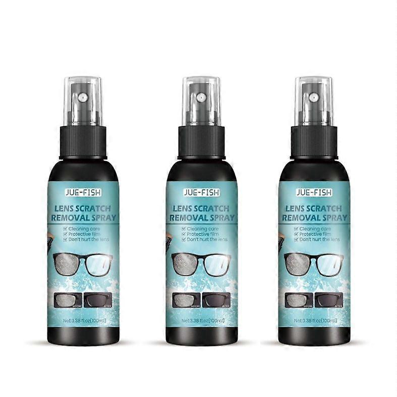 3db lencse karcoláseltávolító spray, 100ml szemüveg szélvédő üveg javító folyadék