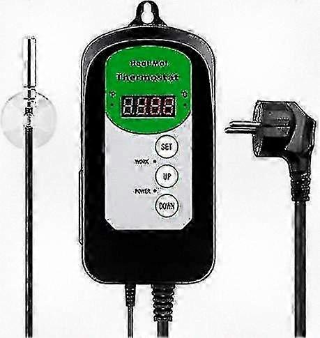 Adjustable Thermostat Controller for Digital Heat Mat - Ideal for Seedlings, Reptiles, and Home Brewing.