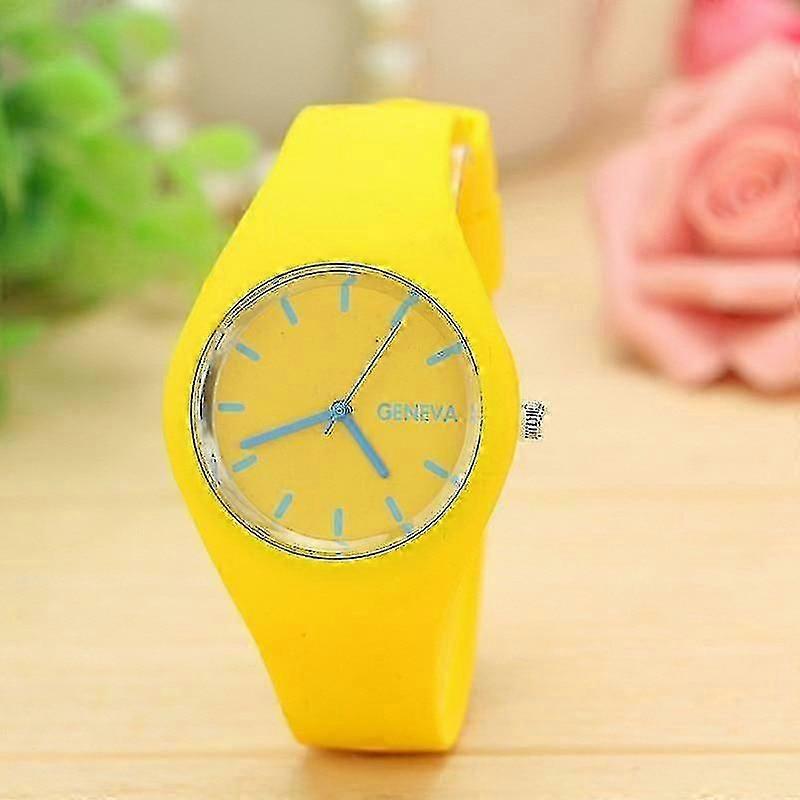 Silikon Damklocka, Quartz Vardagsklockor, Armbandsur