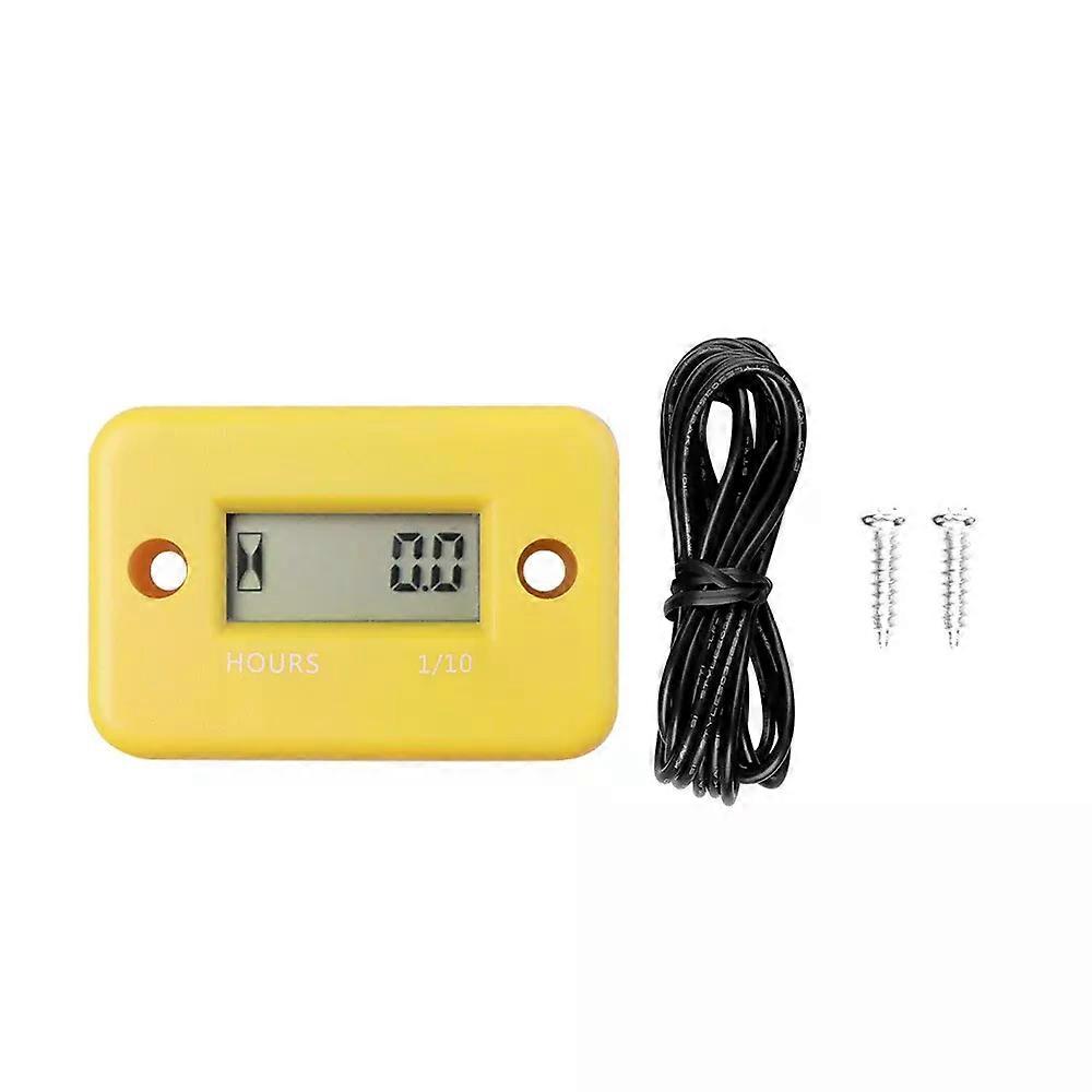 Waterproof Inductive Digital Hour Meter gauge LCD Display Hour meter for Bike Motorcycle ATV Snowmobile Boat Ski Dirt Gas Engine