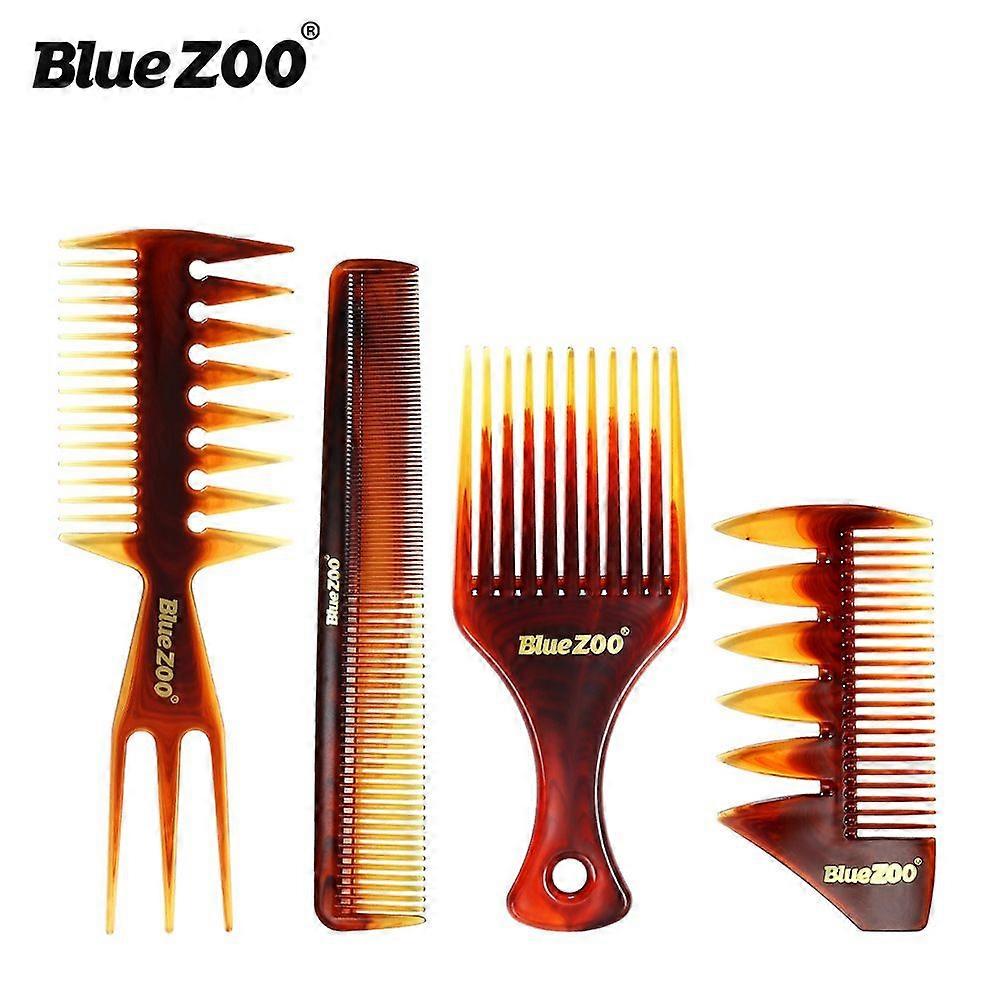 Men's Hair Styling Combs and Brush Set,Wide Tooth Texture Comb For Quiff, Roller Brush for Adding Volume,Undercut Styling Combs