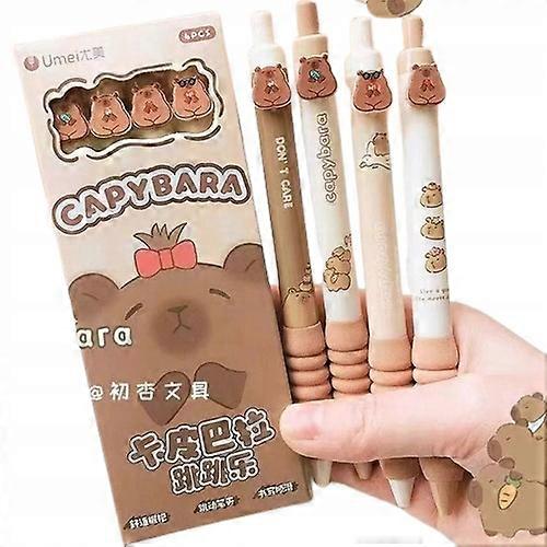 Radierbare Gelstifte 4 Stück Capybara
