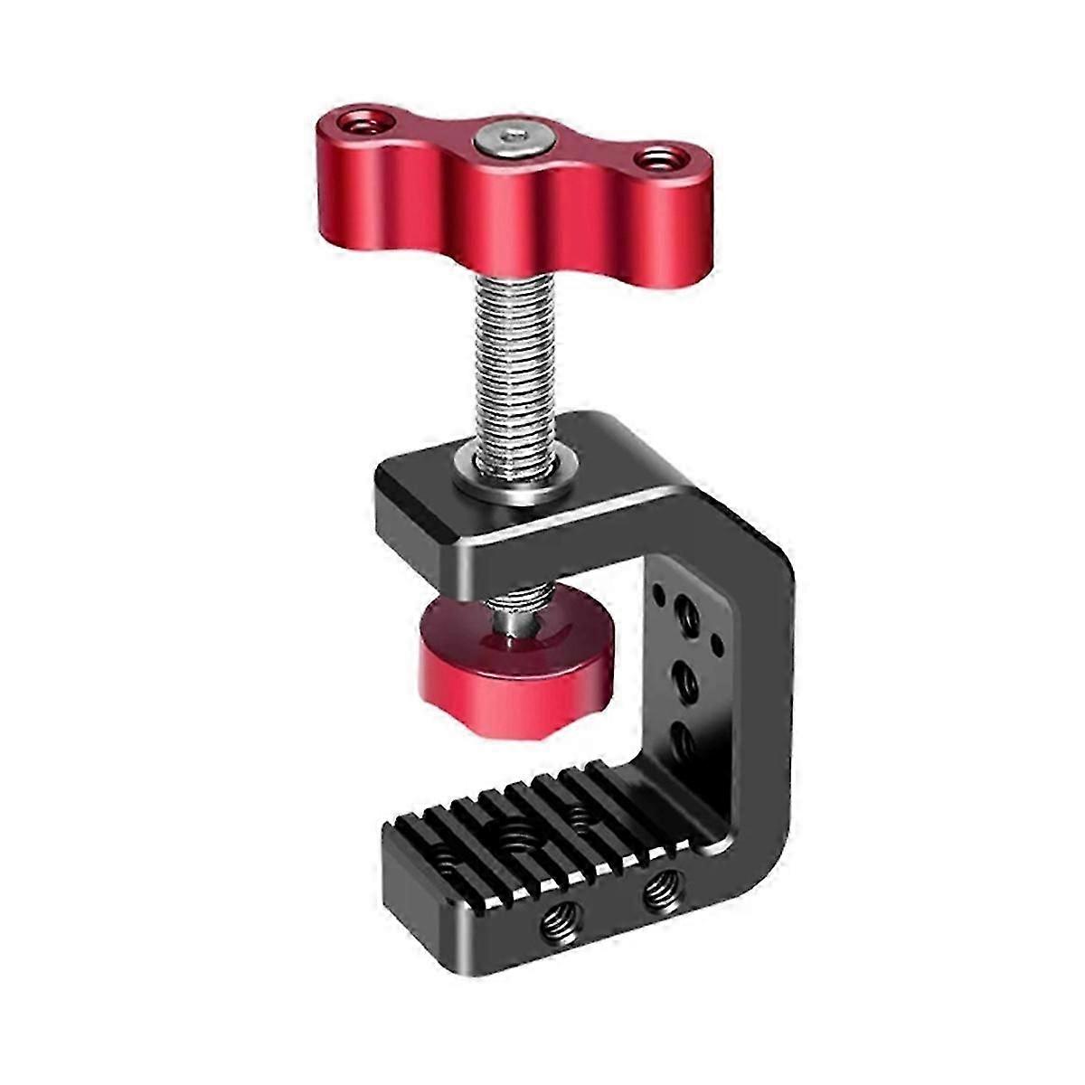 Photography C Clamp Adjustable Aluminum Alloy Clamp for Desktop Mount Holder Camera Hot Shoe for DSLR Camera S