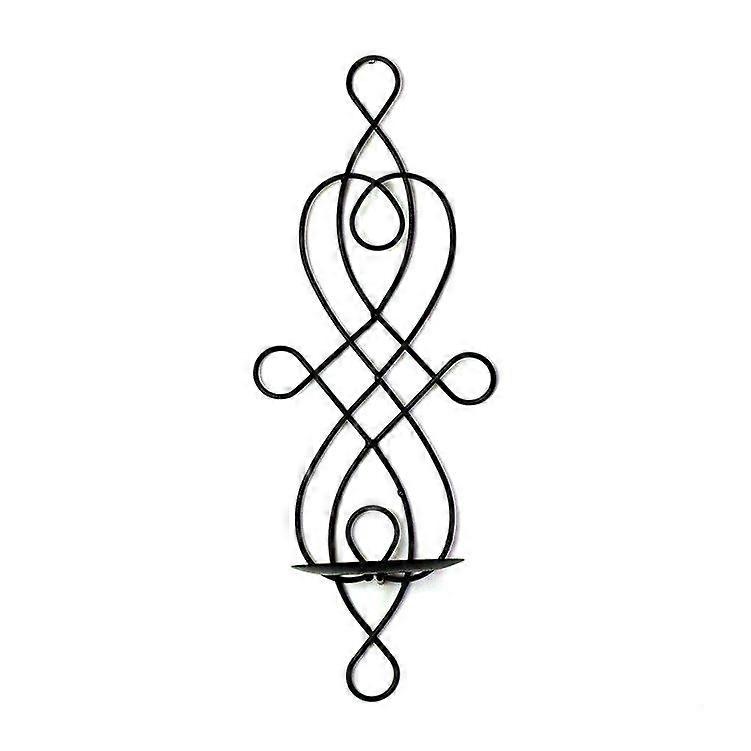 2pcs Metal Candle Holders Wall Pillar