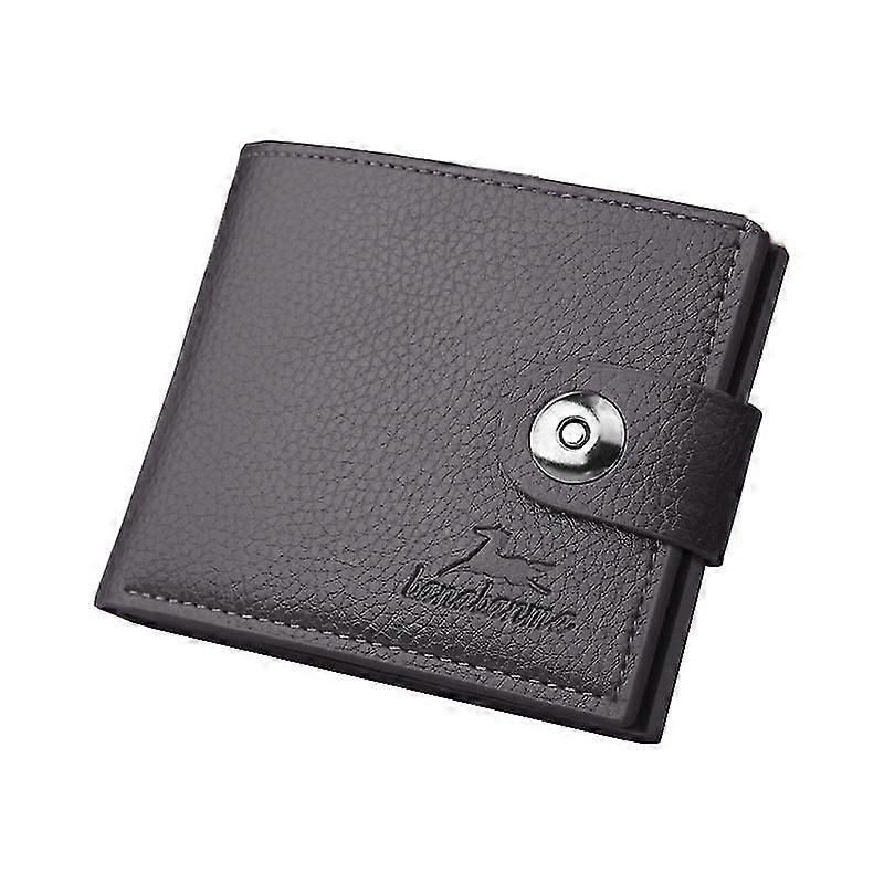 Dihope Men's Wallets With 100 Us Dollar Pattern Wallet Male Leather Wallet Photo Card Holder Fashion Large Capacity Wallet