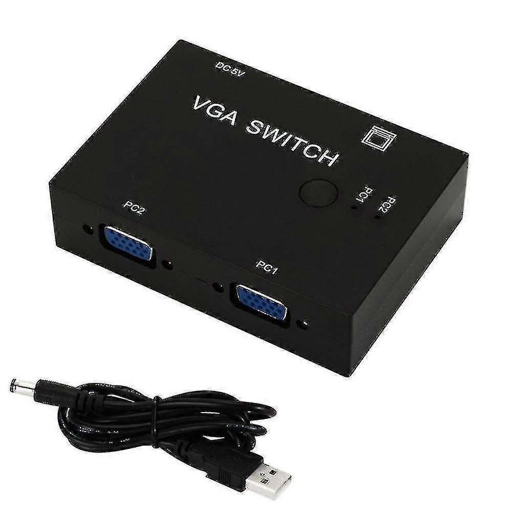 Computer Vga Switcher, 2 Input 1 Output, Vga 2 Port Switcher