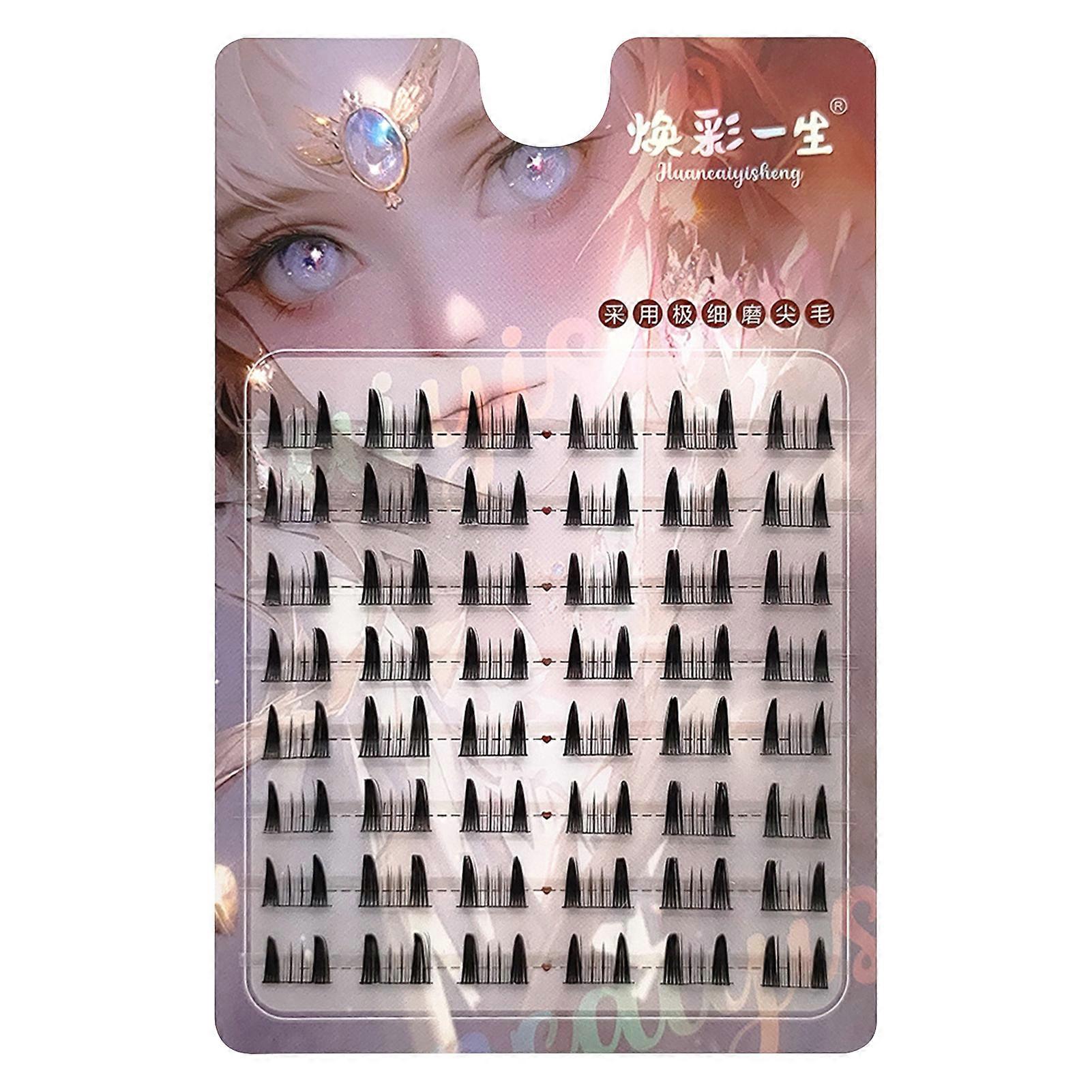 Daily Self Adhesive Lash Clusters Comic Long-Lasting Fake Lashes