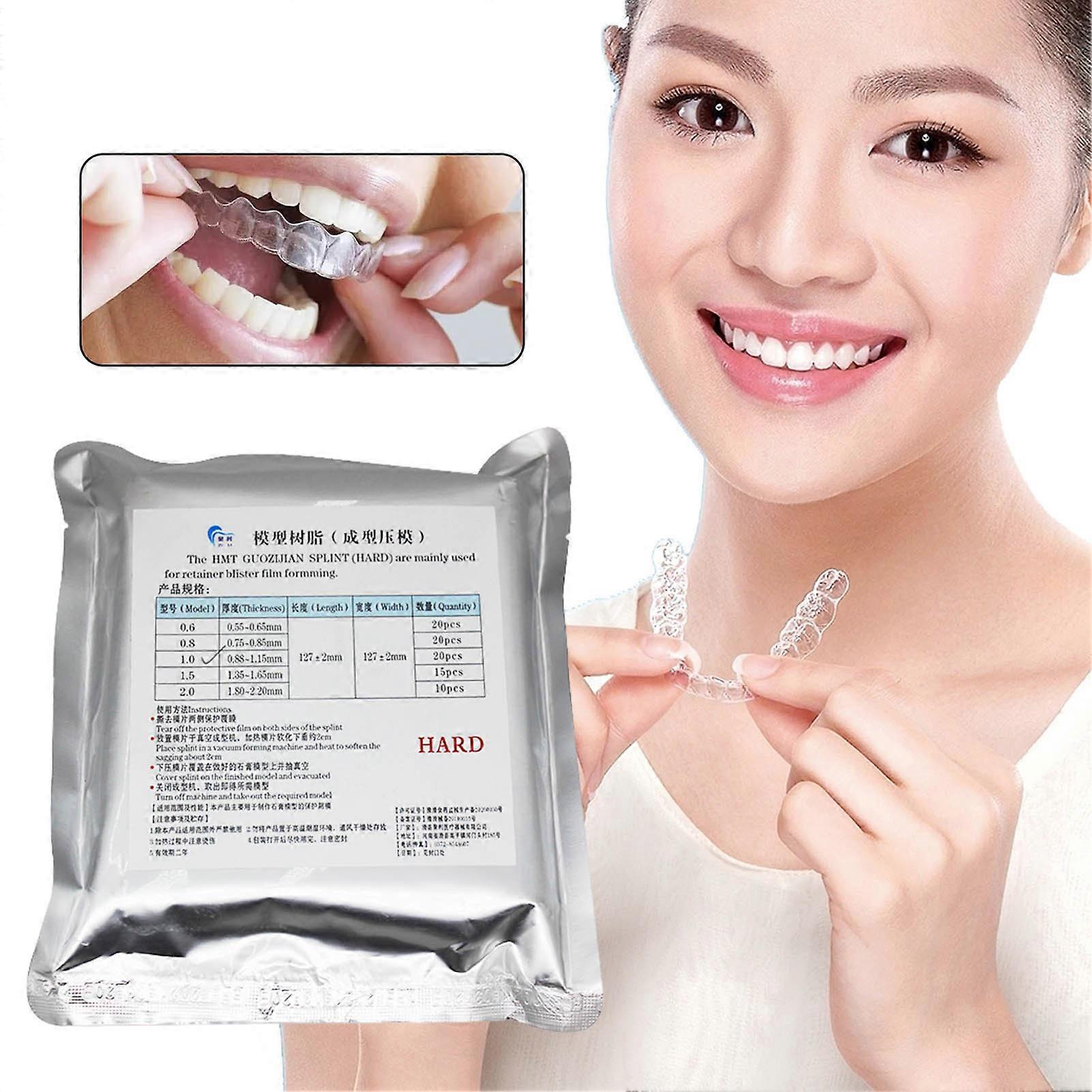 Multi-size Teeth Orthodontic Braces 20pcs Simulation Braces Denture for Teeth Clenching Bruxism