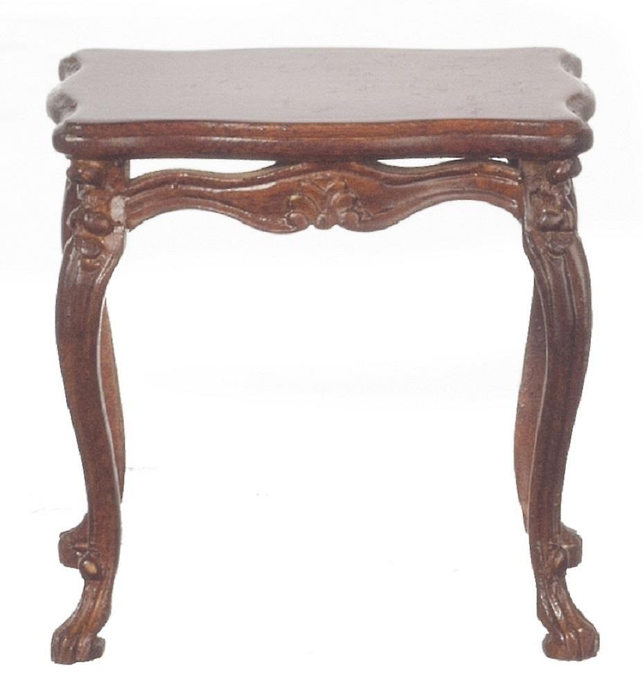 Dolls House Victorian Walnut Tea Table Jbm Miniature Living Room Furniture 1:12