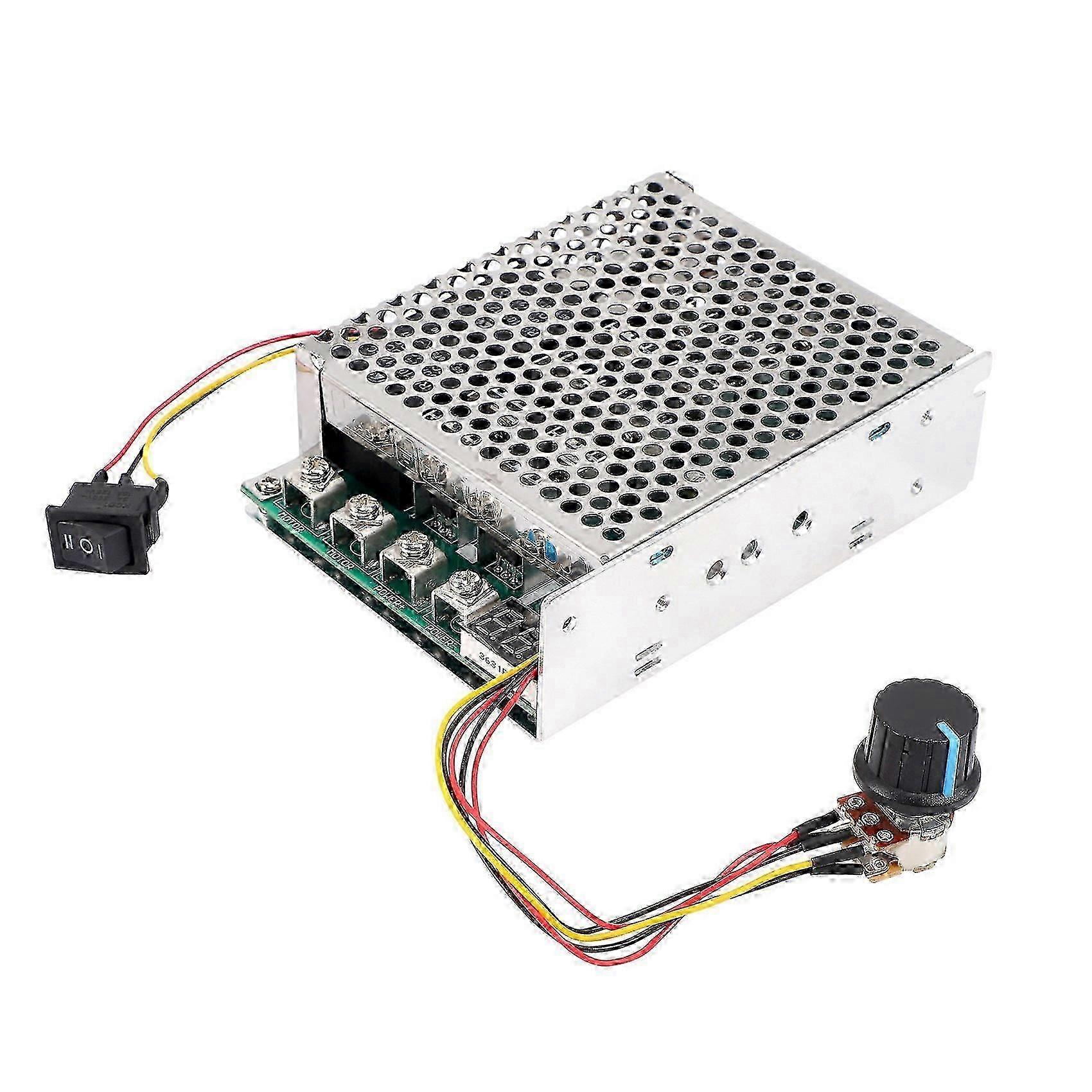 Contrôleur de vitesse de moteur DC 10-55 V 100 A 3 000 W, contrôle PWM réversible, contrôleur avant et arrière