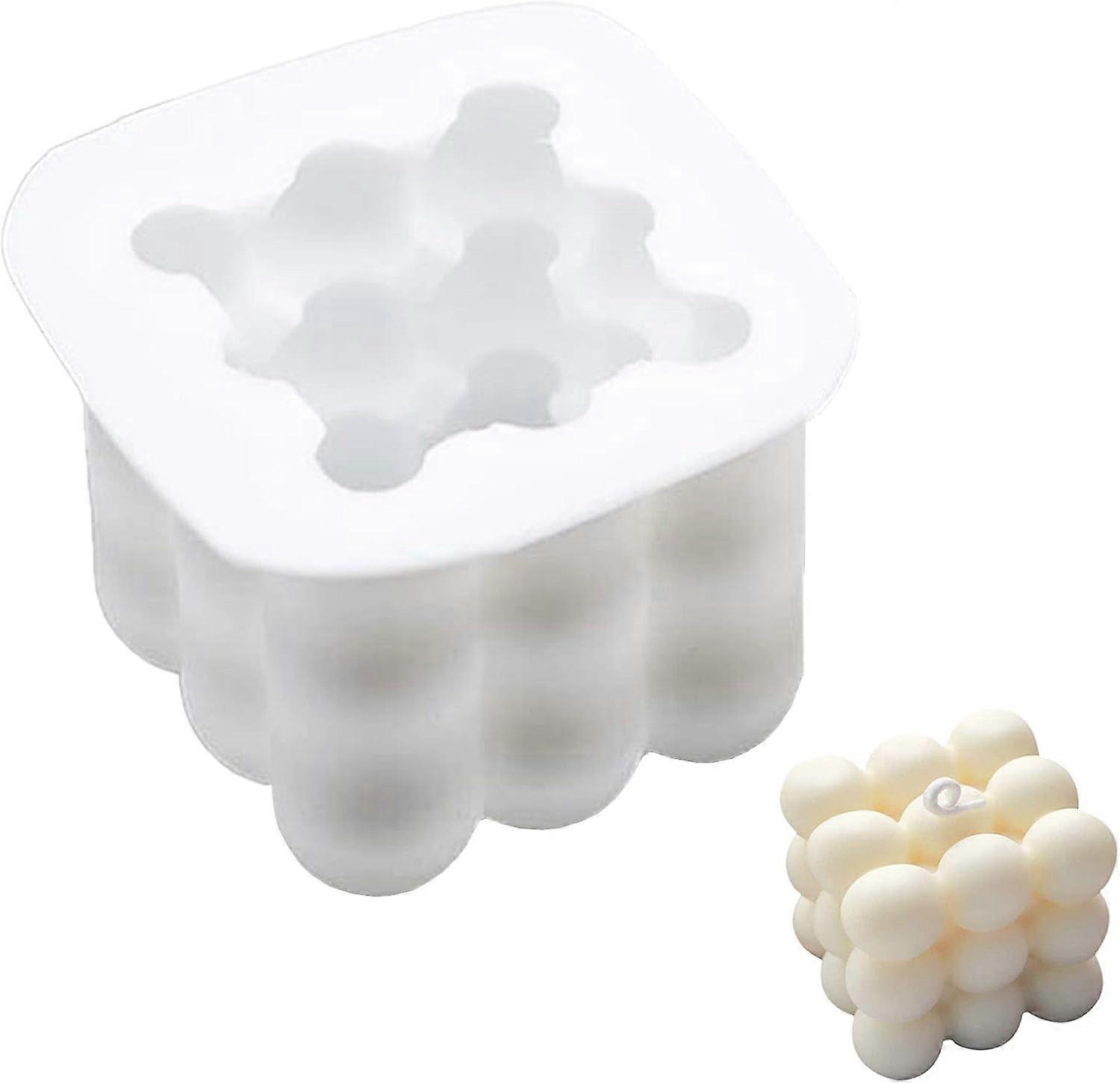 Spherical magic cube candle mold