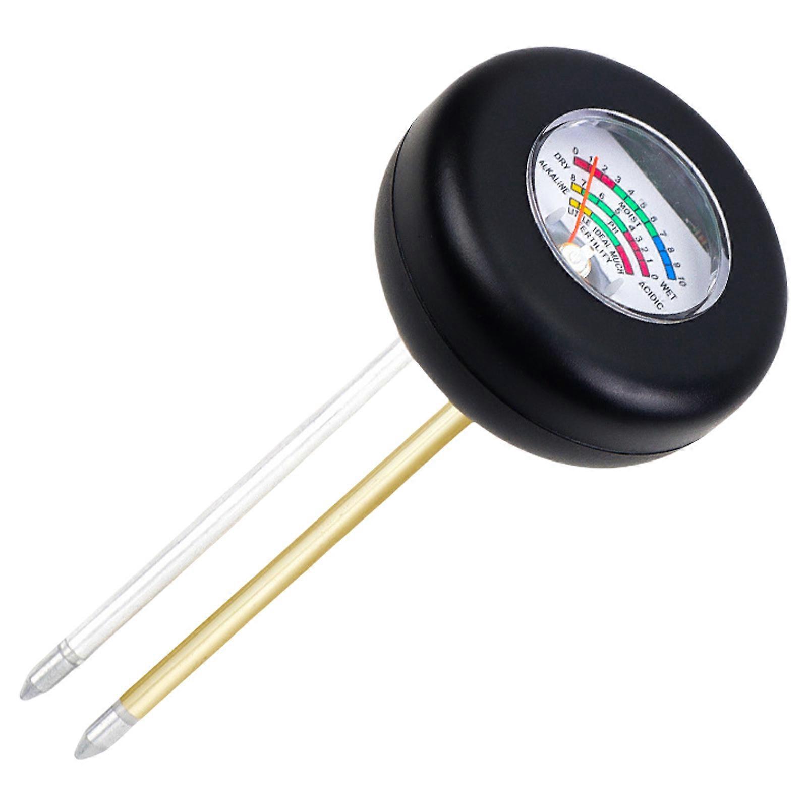 Soil Moisture Meter with 2 Probes Soil Moisture/Fertility Testing Meter for Garden Patio Plant(No Battery Needed)