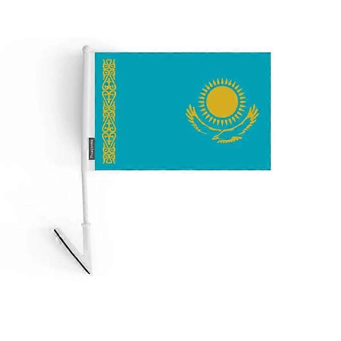Adhesive Flag – Kazakhstan – 14 x 21 cm – Soft Polyester – Easy to Stick – 5 pieces