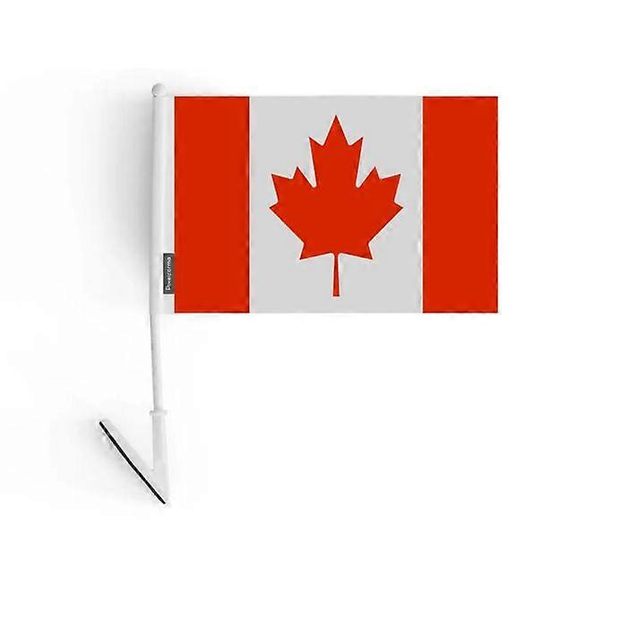 Adhesive flag - Canada - 14 x 21 cm - Durable polyester - Lightweight - Double-sided
