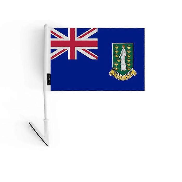 Adhesive Flag - Multicolor - British Virgin Islands - 14 x 21 cm - 10 pieces - Durable Polyester
