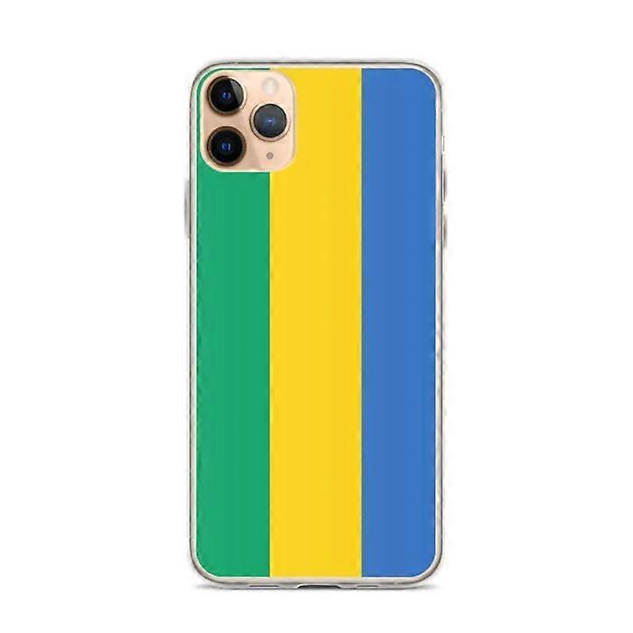 iPhone case - Gabon Flag - iPhone 11 Pro Max - Soft - Multicolor - Vertical
