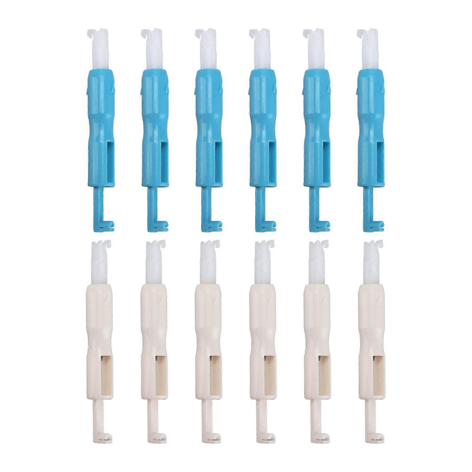 12Pcs Needle Threader Set Quick Change for Easy Threading Secure and Sturdy Multi-Function Craft Tool