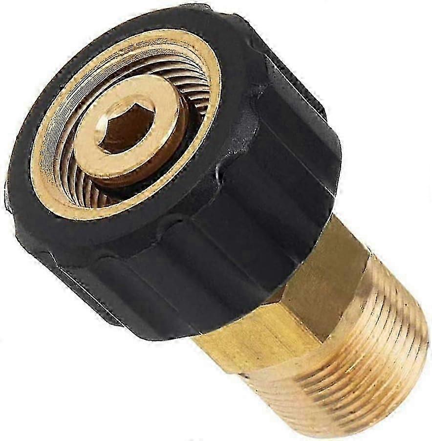 M22 X 15mm Dişi - M22 X 14mm Erkek Hızlı Bağlantı Basınçlı Yıkama Adaptörü Bağlantı Parçaları - Yüksek Akışlı Su Hortumu Bağlayıcı -CN