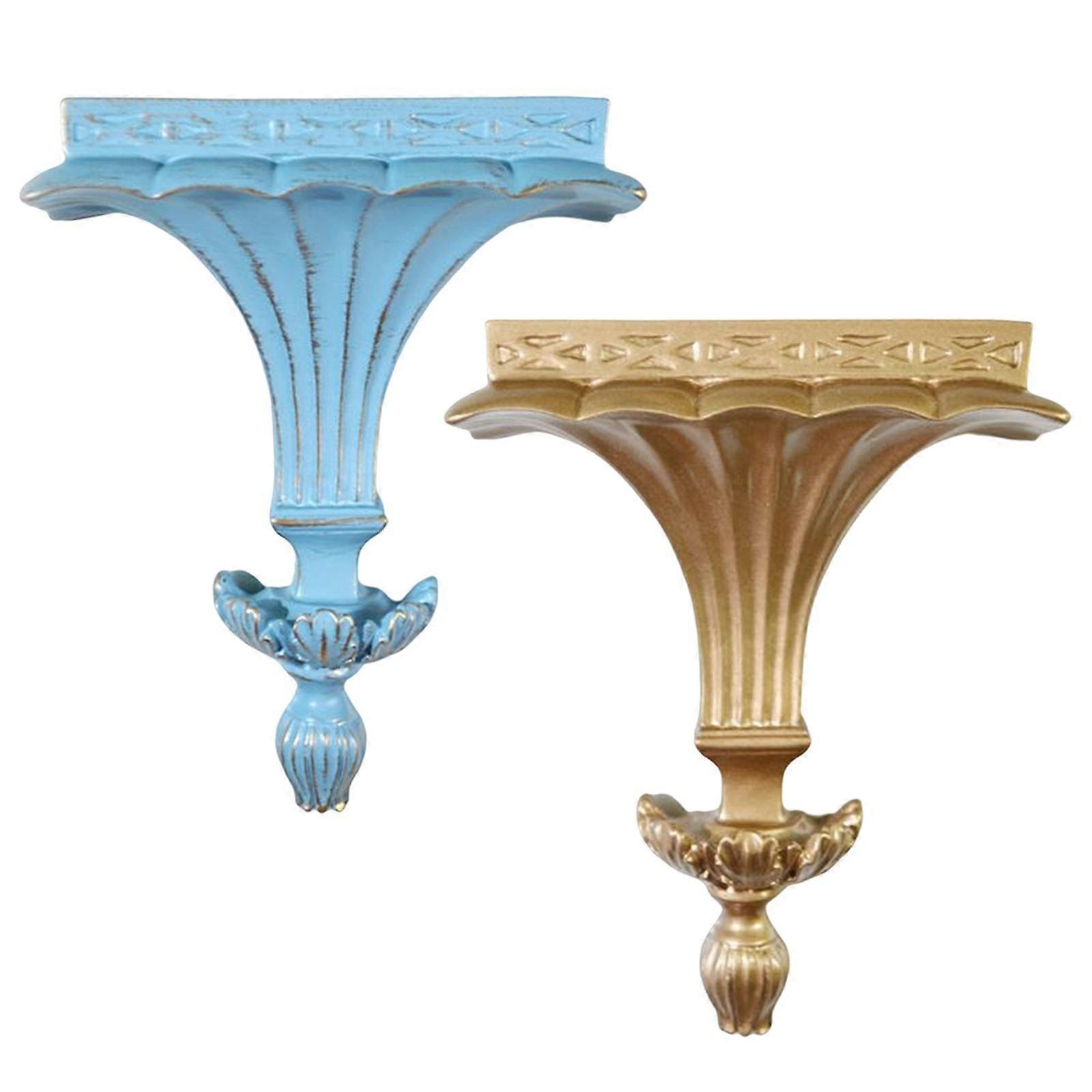 2 Ornate Wall Shelves Entryway Wall Decor