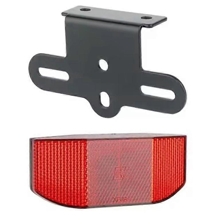 Bike Rack Reflector Mount L-Shaped Bracket with Bicycle Reflector for MTB Bike Safety Warning