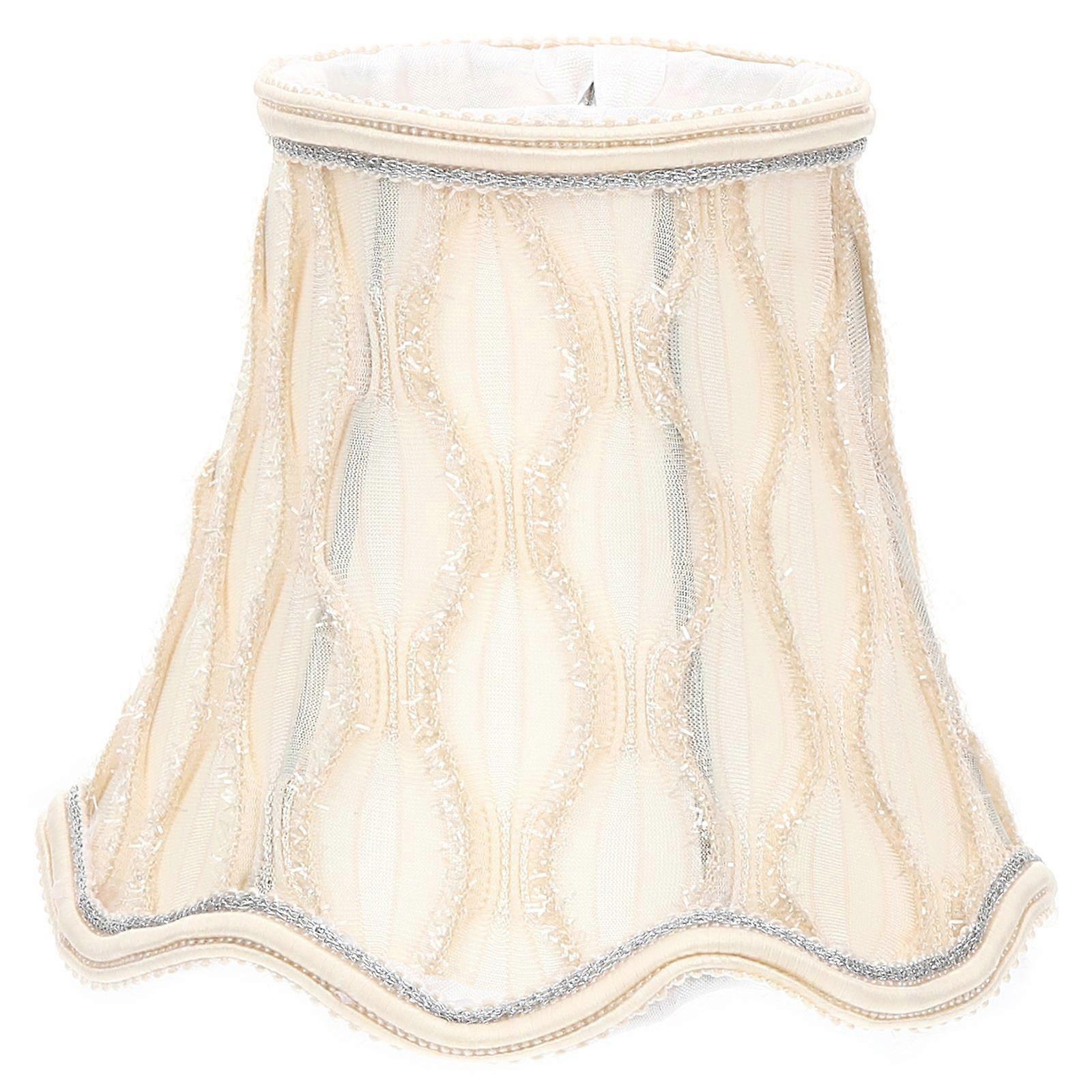 Cloth Lampshade E14/E27 Light Socket Vintage Lamp Shade Clip On Wall Light Cover