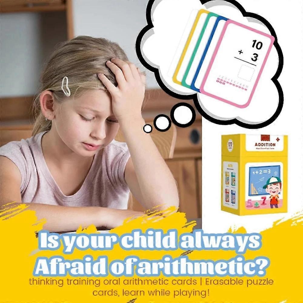 Mathematical Training Oral Arithmetic Cards, Reusable Math Thinking ...