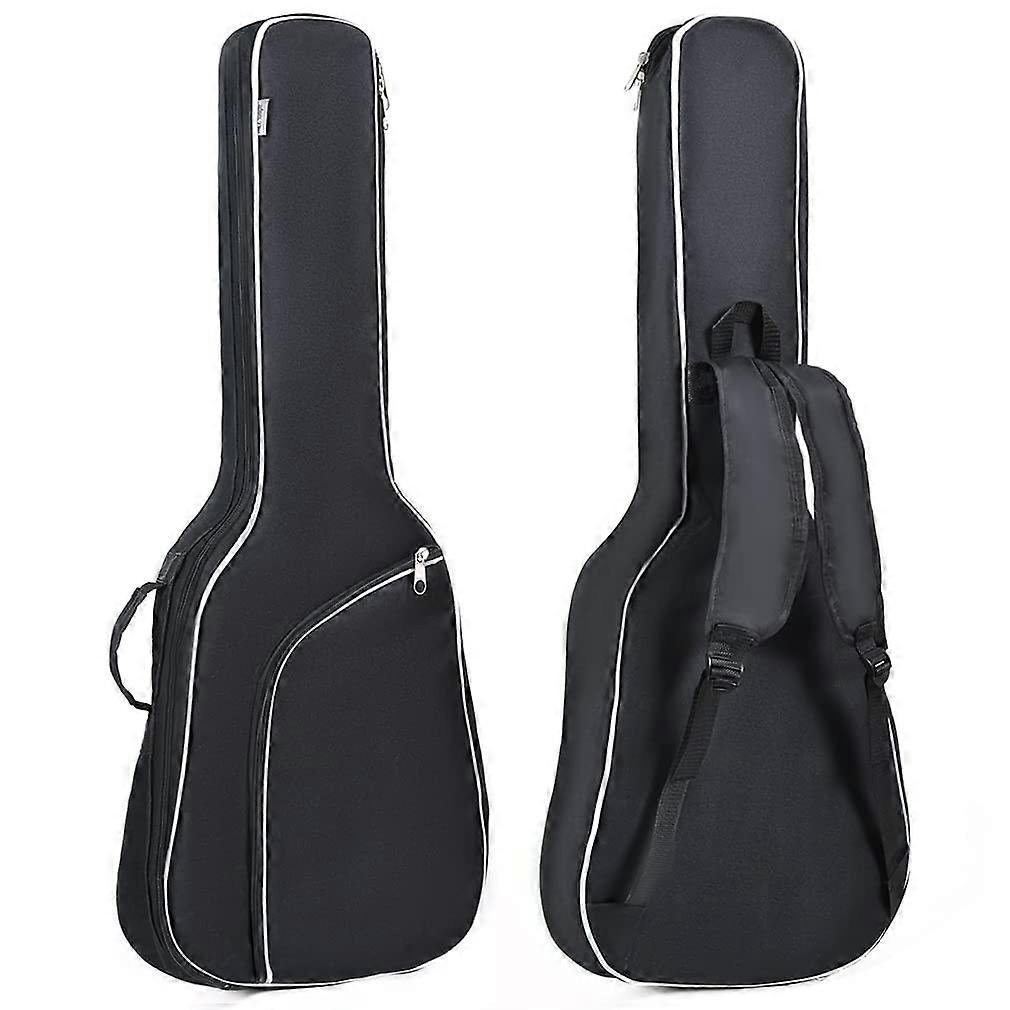 Guitar Bag 40 41 42 Inch Oxford Fabric Guitar Case Colorful Edge Gig Bag Double Straps Padded 8mm Cotton Soft Backpack
