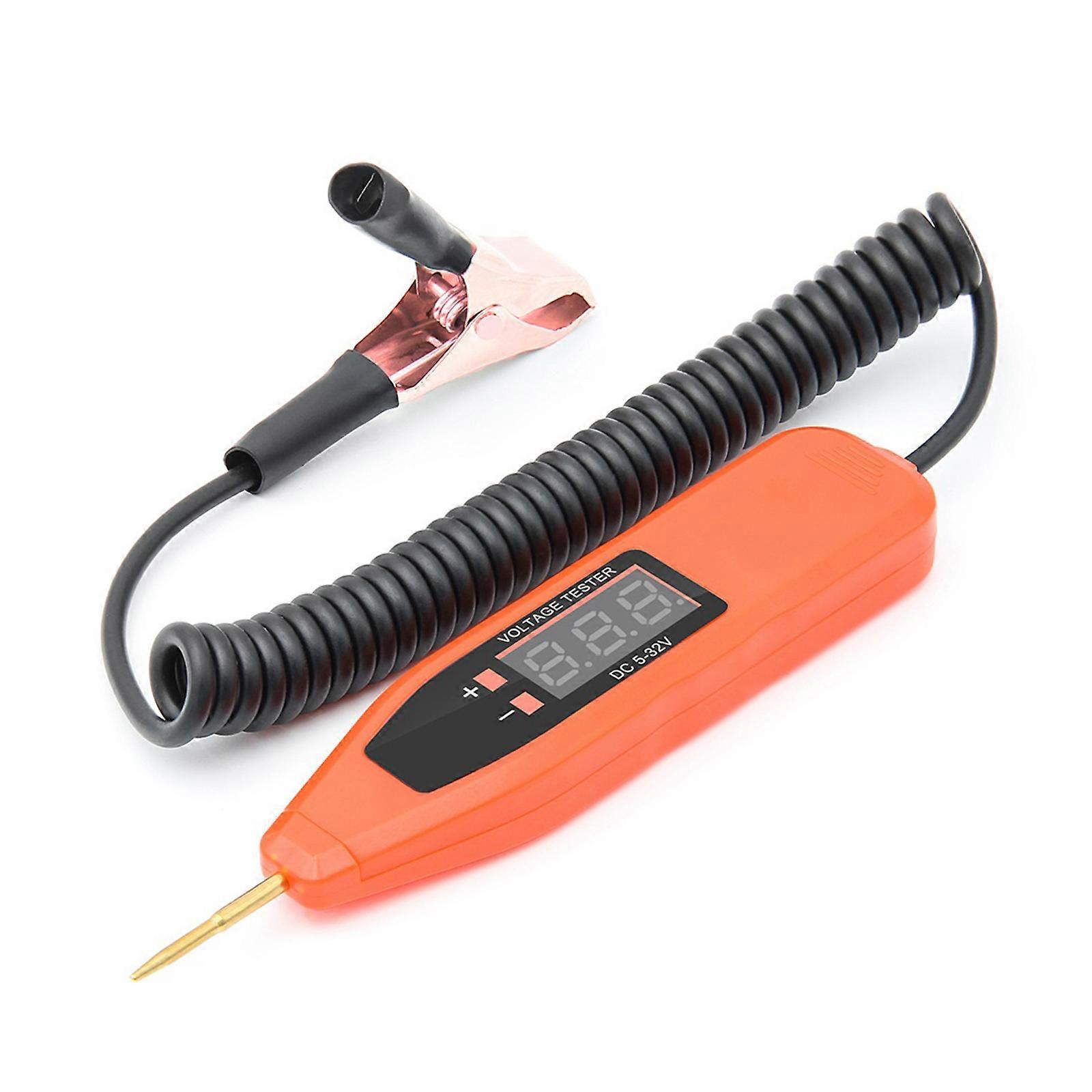 Digital Display Car Voltage Indicator Probe Tester Pen Fit for Checking Automotive Electrical Circuits Repairs Universal