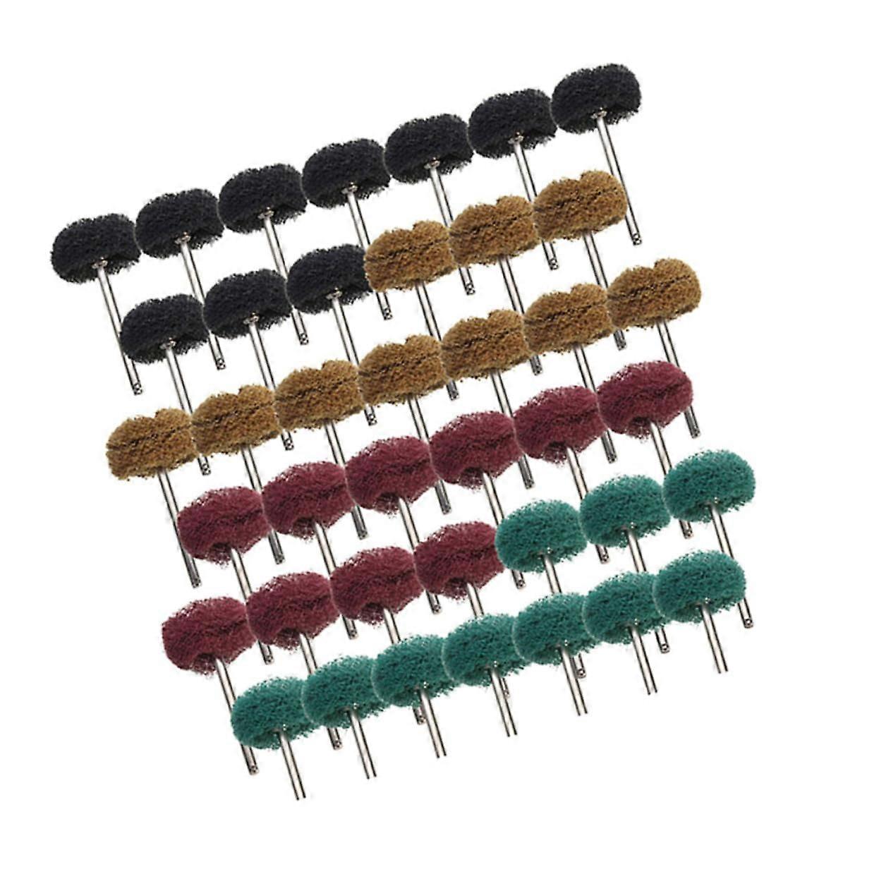 40 Polishing Pads Stainless Steel Polish Remover 40pcs Surface Grinding Discs Abrasive Cleaning Sponge Polishing Heads