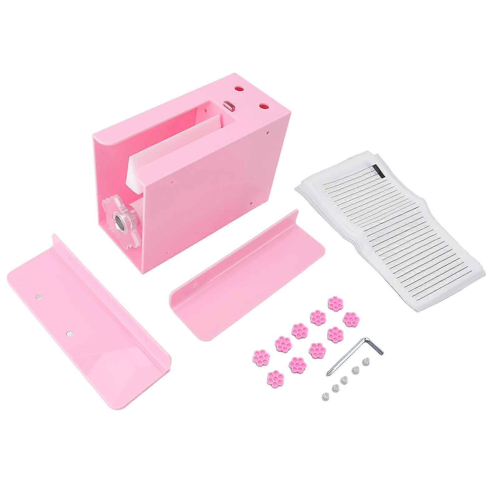 Acrylic Eyelash Machine, Eyelash Separator, Eyelash Extensions Dividing Machine with Extension Board, Pink