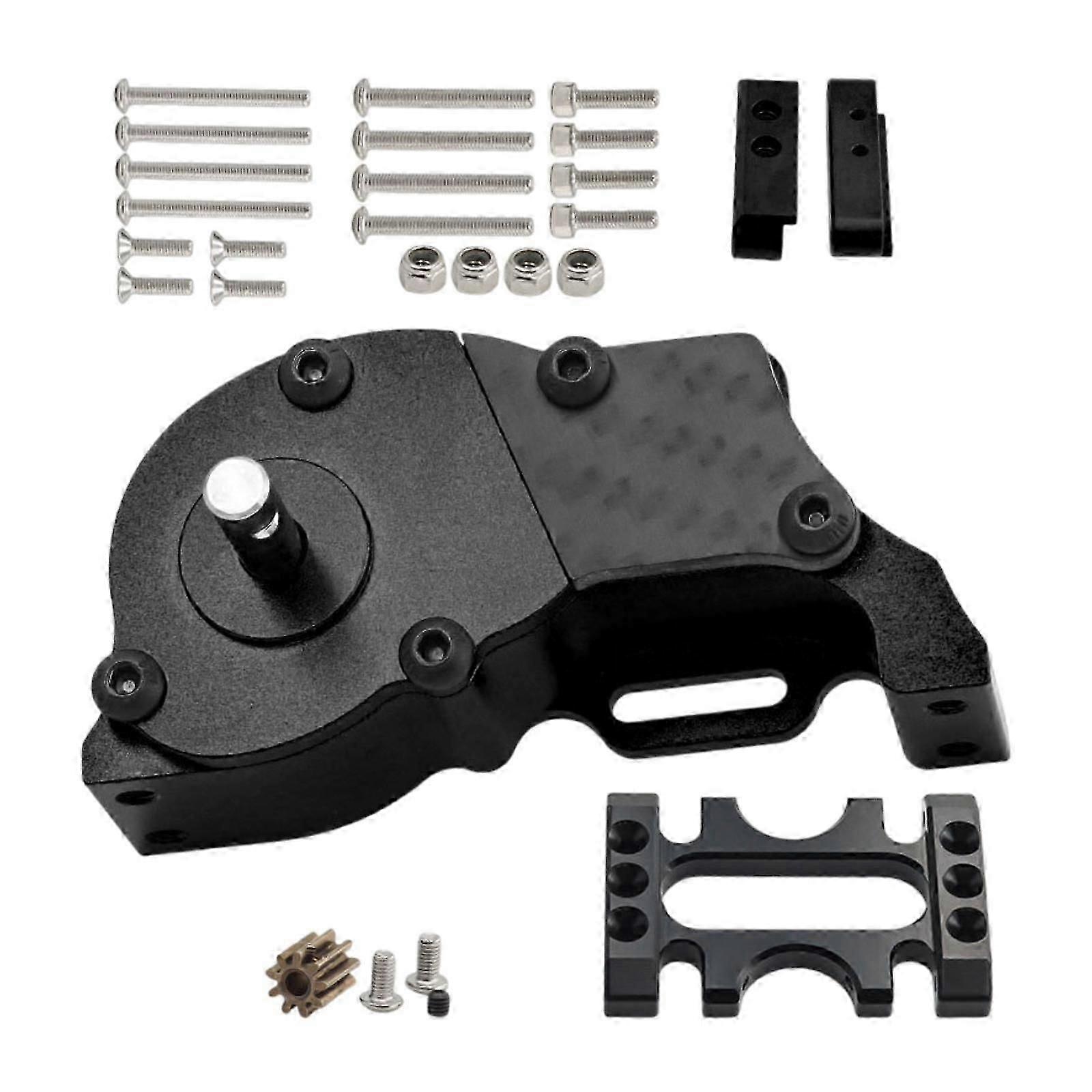 Crawler Transmission Lcg Getriebe Metall für Axial SCX10 1/10 Scale RC Crawler schwarz