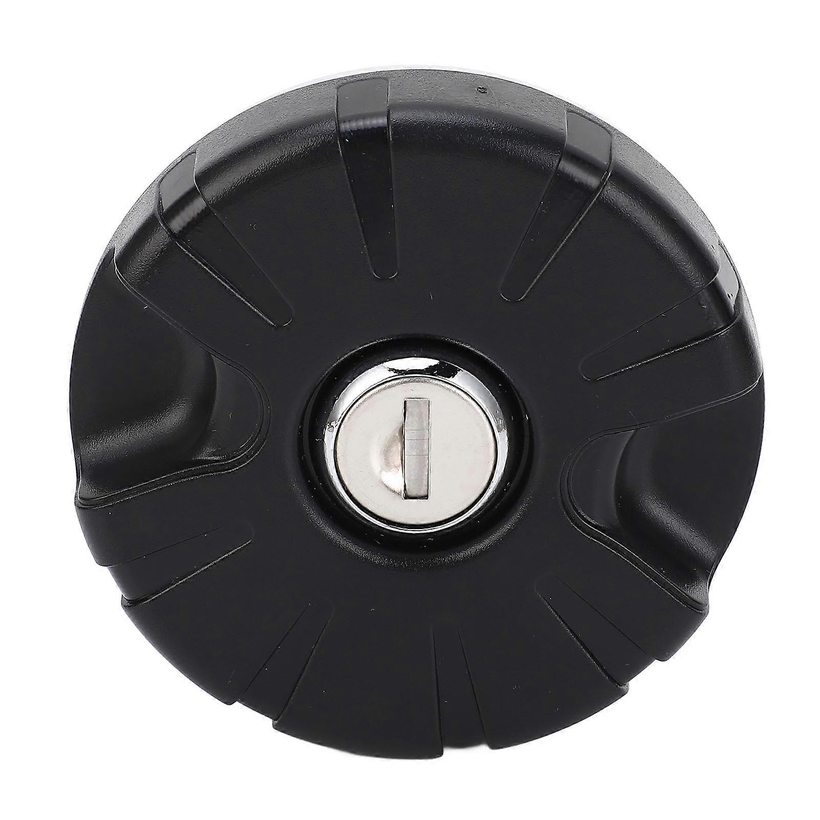 Round RV Water Inlet Cap UV Resistant Lockable RV Water Filler Cap with Seal Ring and Keys for RV Motorhome 