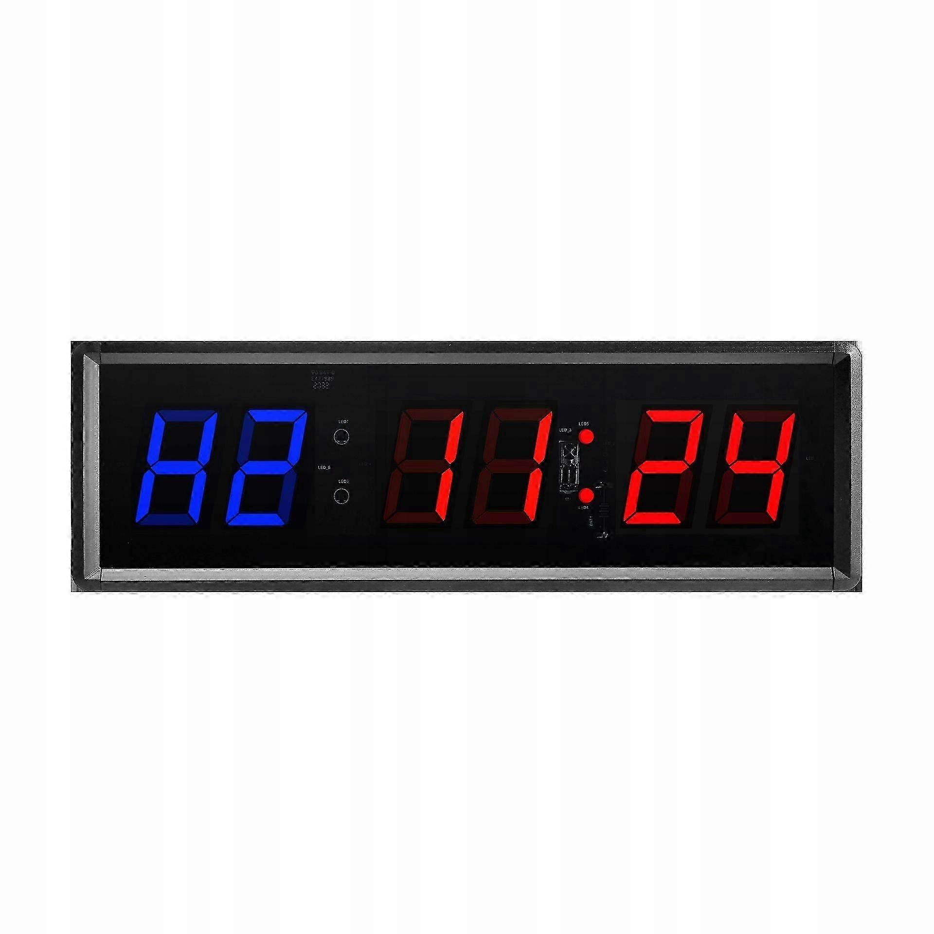1.5 Inch 6-bit Multi-function Segmented Cycle Training Interval Stopwatch Gym Timer